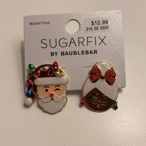 NWT Sugarfix by Baublebar Santa and Mrs Claus earrings - never worn